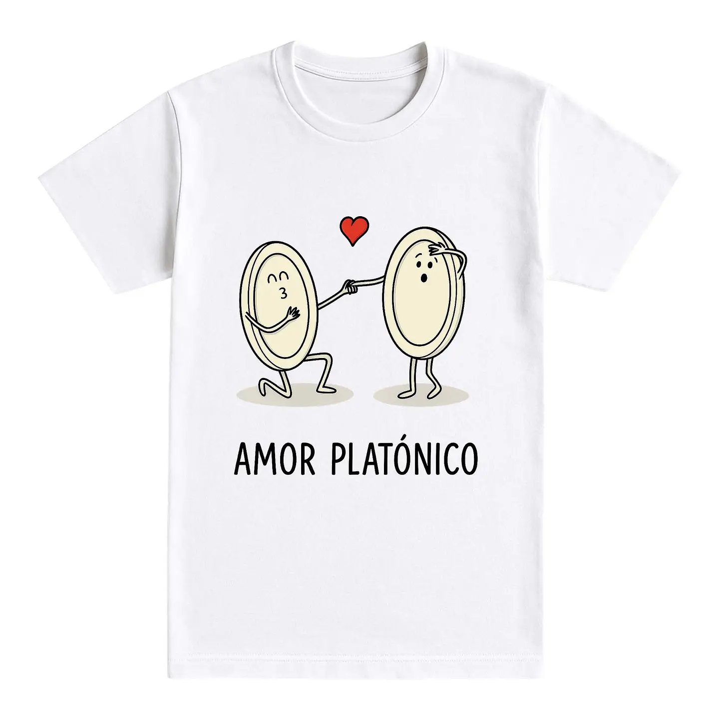 Camiseta divertida – Amor Platónico 1