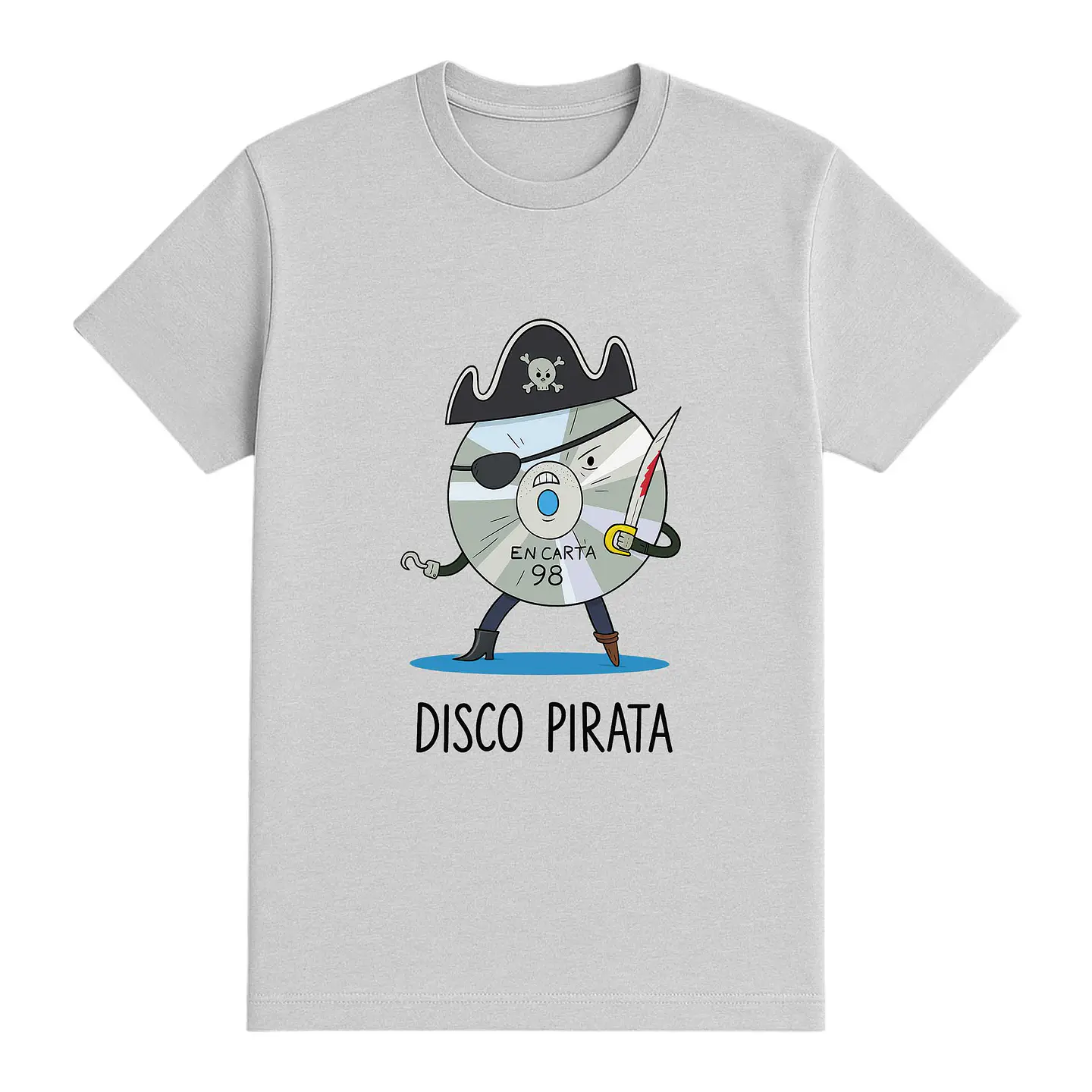 Camiseta divertida – Disco Pirata 1