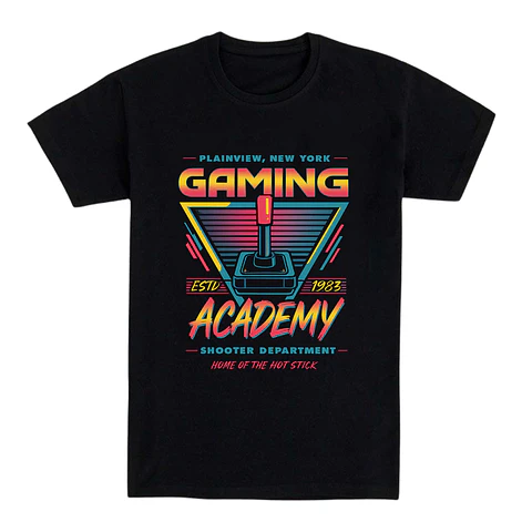 Camiseta retro – Gaming Academy