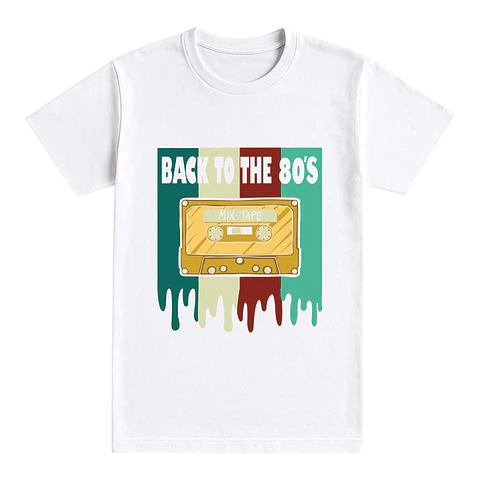 Camiseta retro – Back to the 80’s Mix Tape