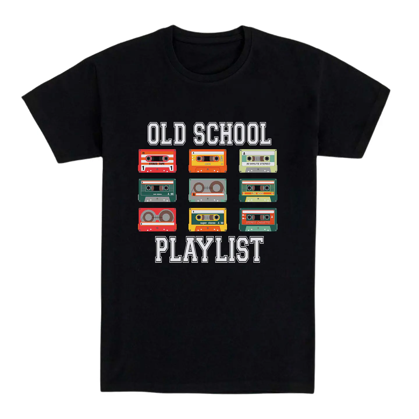 Camiseta retro – Old School Playlist 1