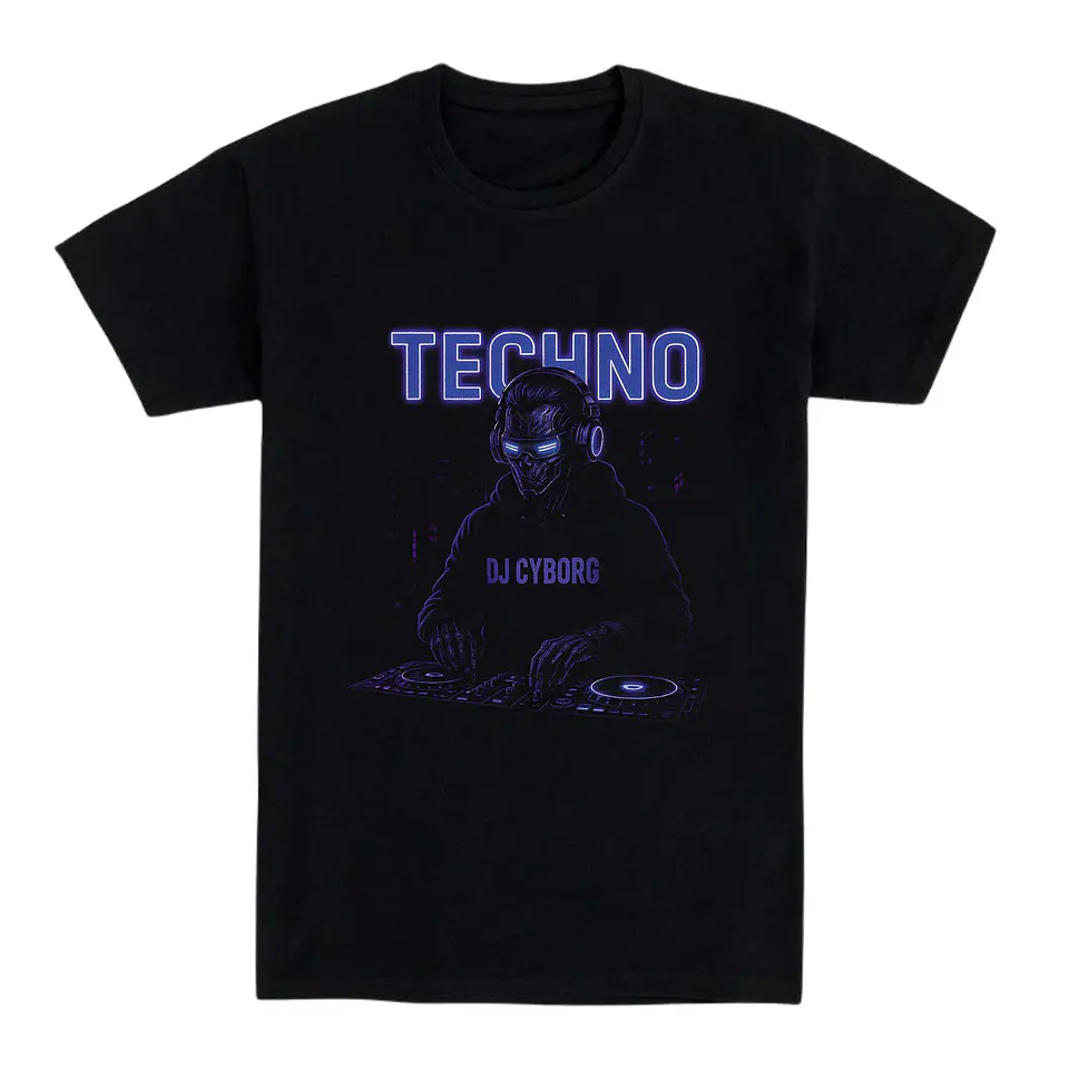 Camiseta techno – DJ Cyborg 1