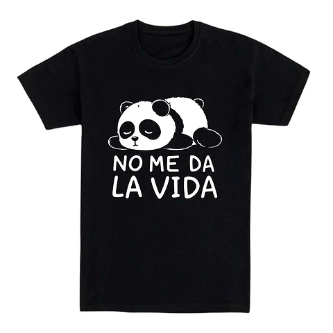Camiseta no me da la vida – Panda agotado