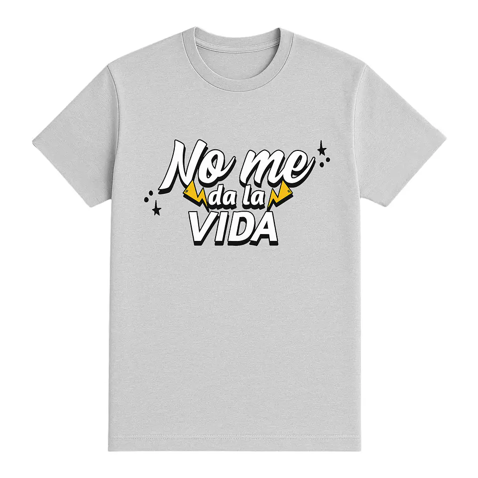 Camiseta no me da la vida – Rayos estilo cómic 1