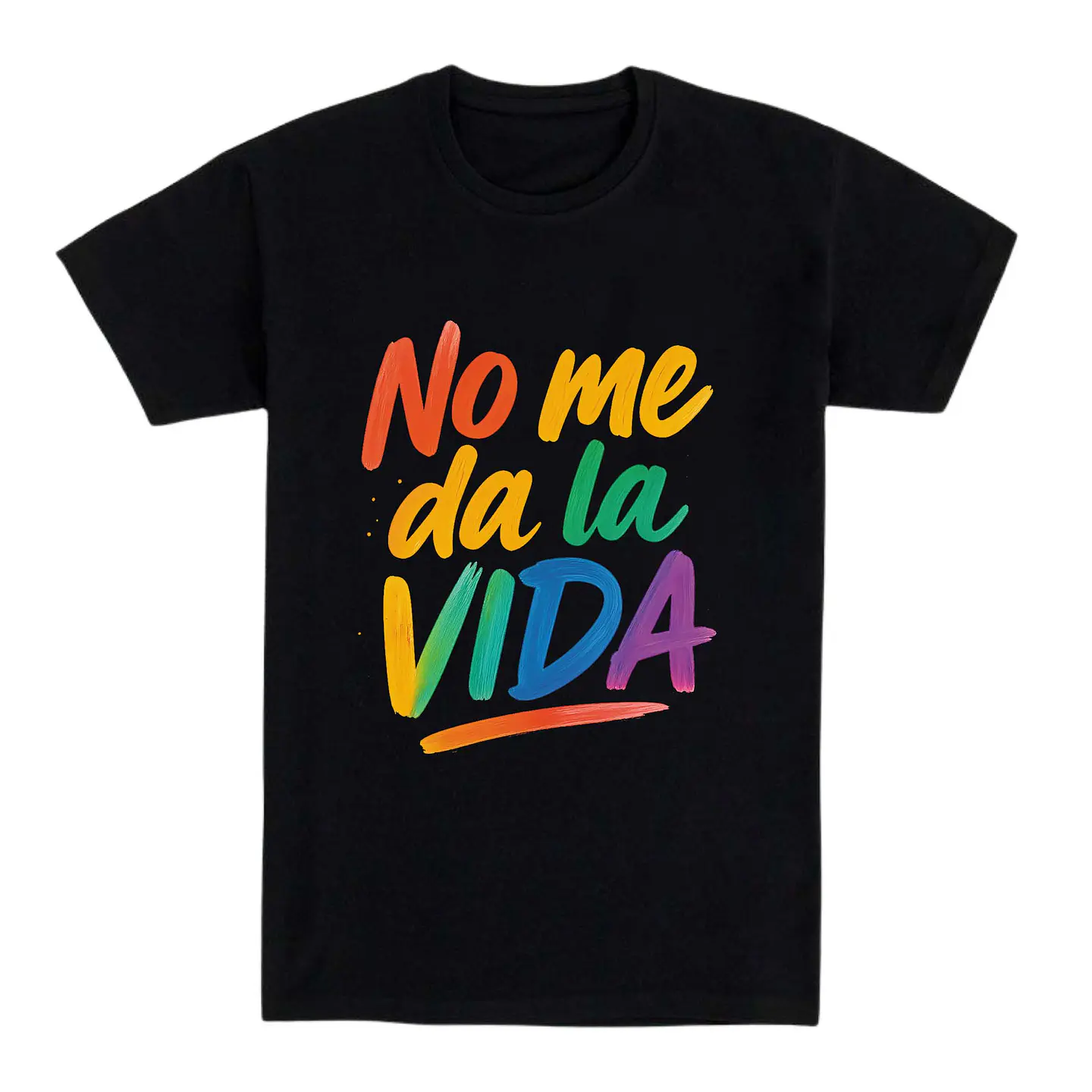 Camiseta no me da la vida – Arcoíris en caos 1