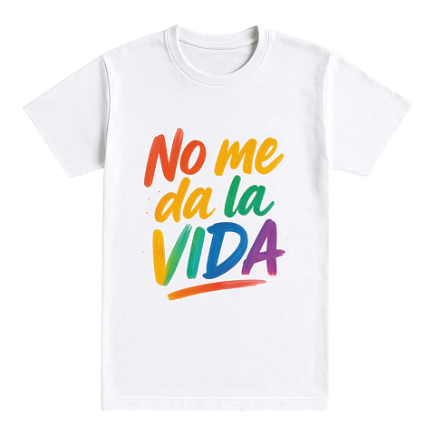 Camiseta no me da la vida – Edición color brush