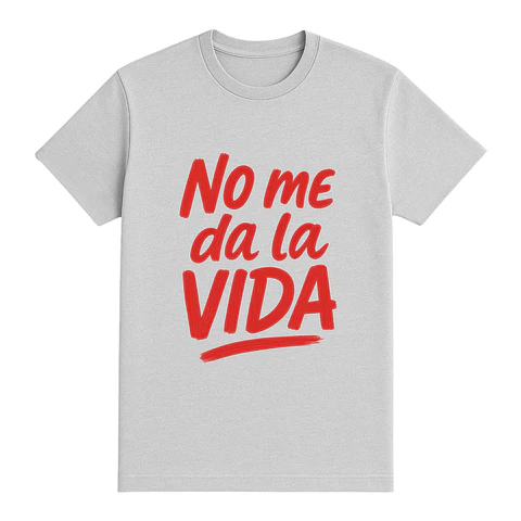 Camiseta no me da la vida – Edición color brush