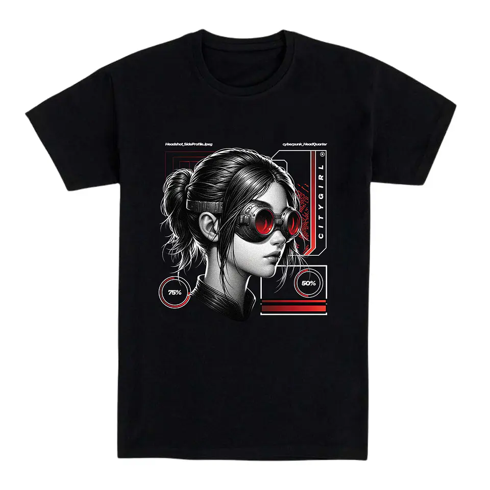 Camiseta aesthetic – City Girl Cyberpunk 1