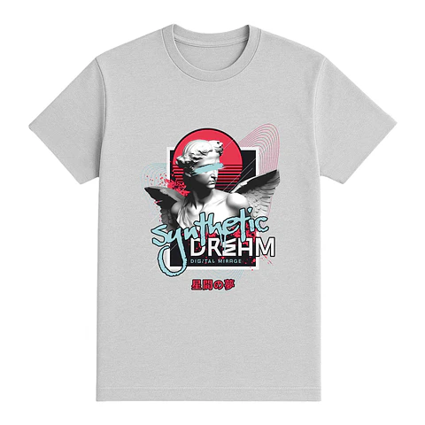 Camiseta festivalera – Synthetic dream: espejismo digital
