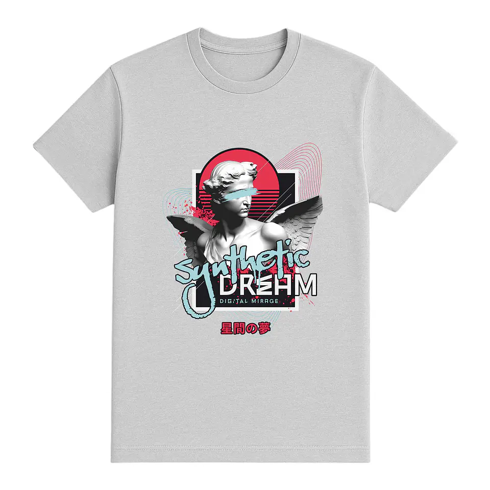 Camiseta festivalera – Synthetic dream: espejismo digital 1