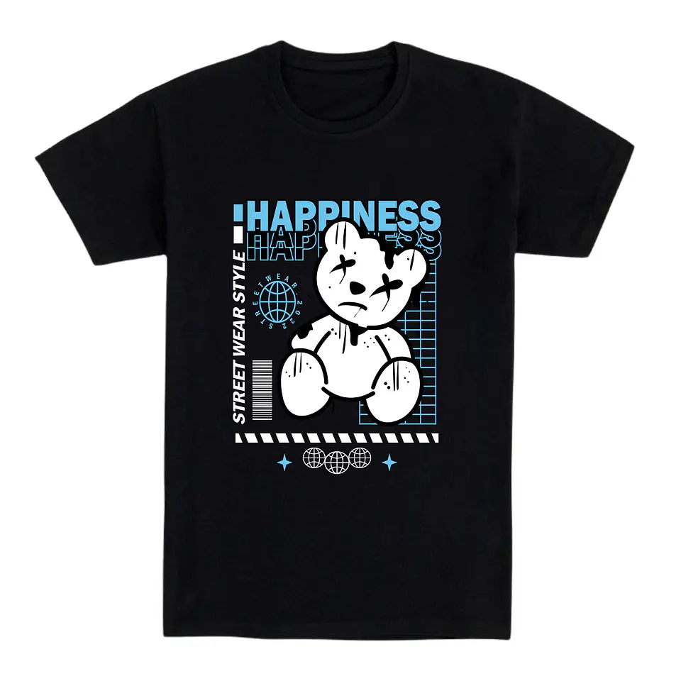 Camiseta oso – Happiness 1