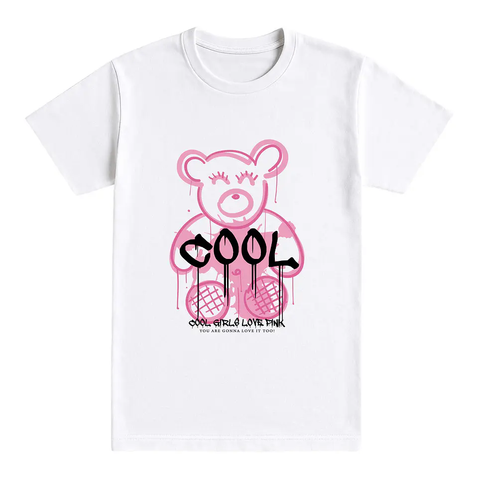 Camiseta oso – Cool Girls Love Pink 1