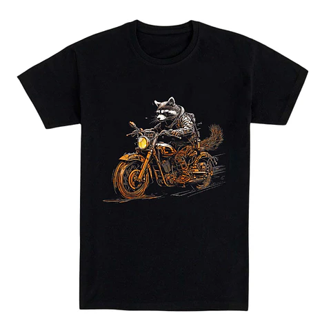 Camiseta motero – Raccoon Rider