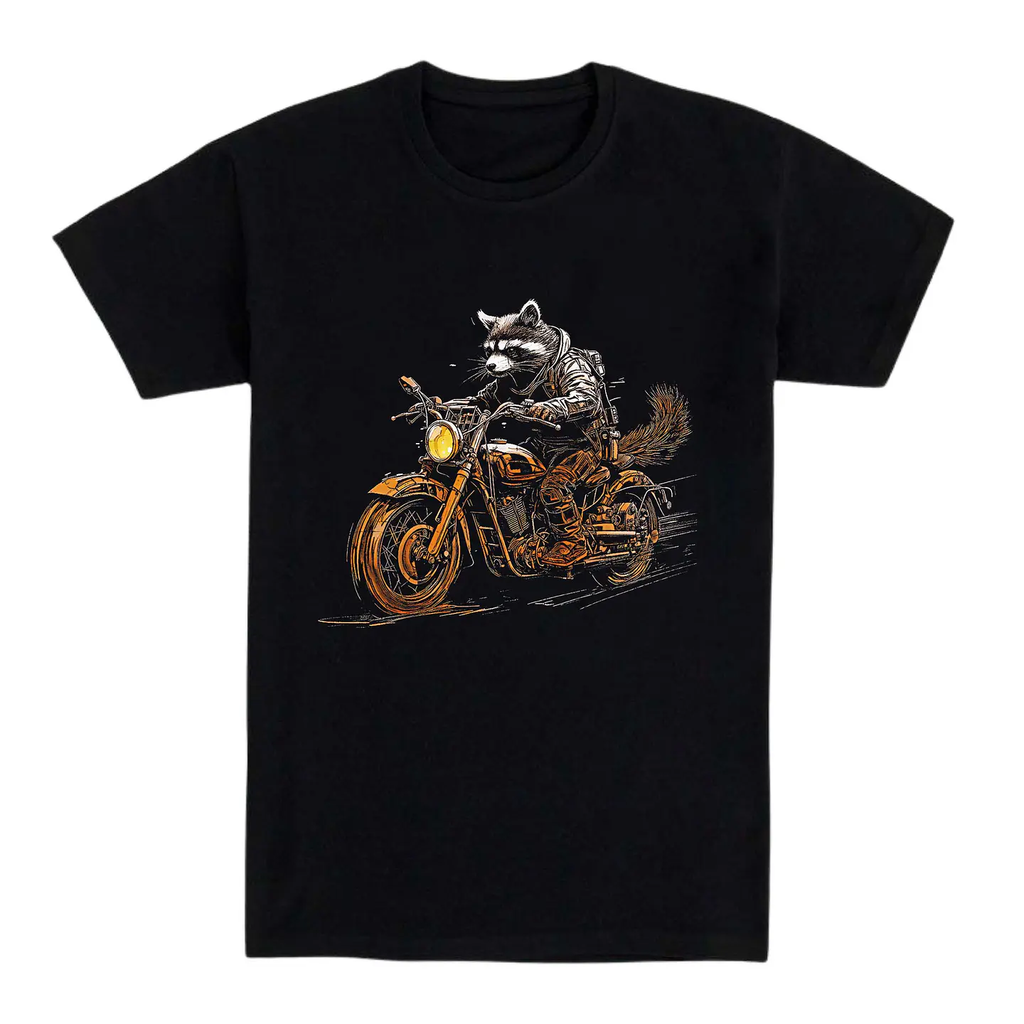 Camiseta motero – Raccoon Rider 1
