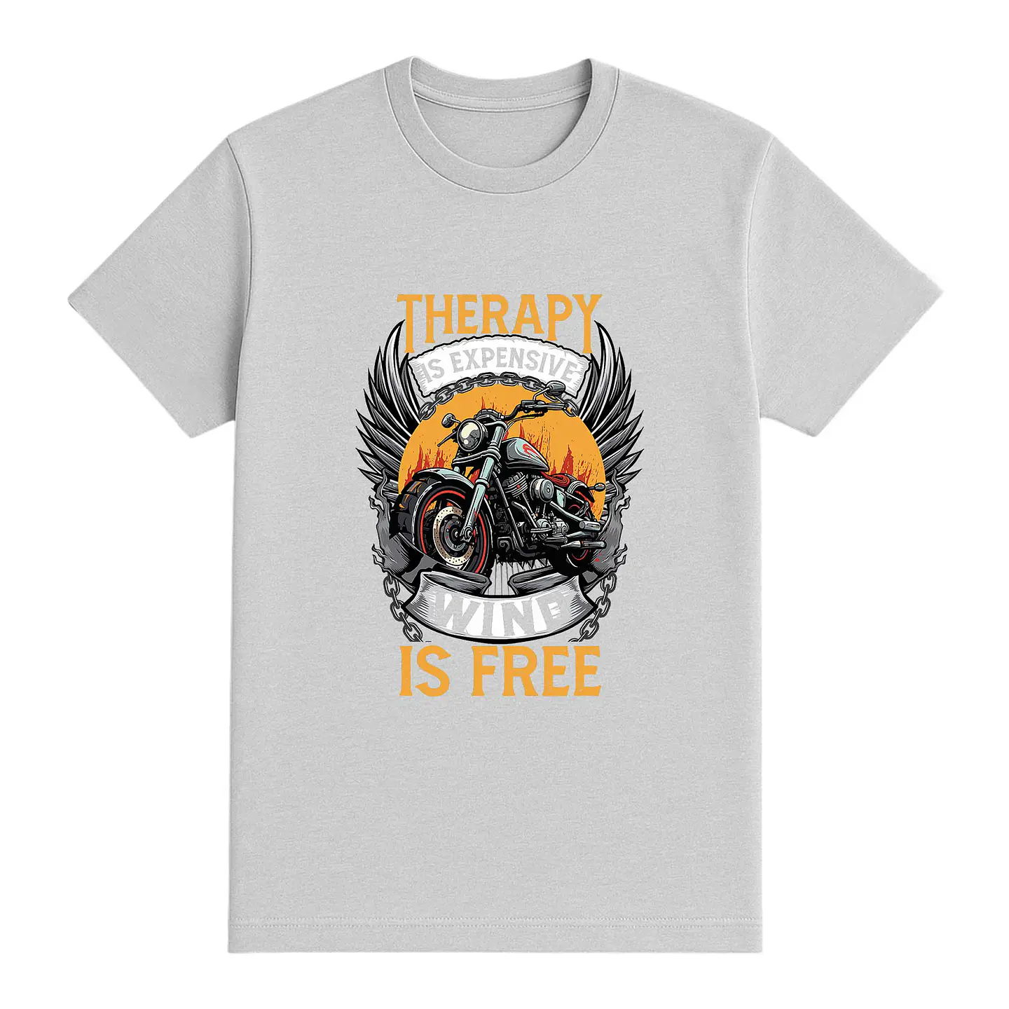 Camiseta motero – Therapy Is Free 1