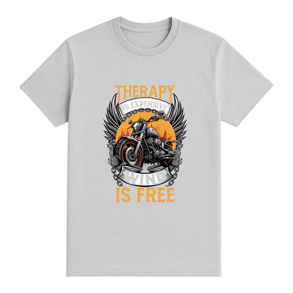 Camiseta motero – Therapy Is Free 1