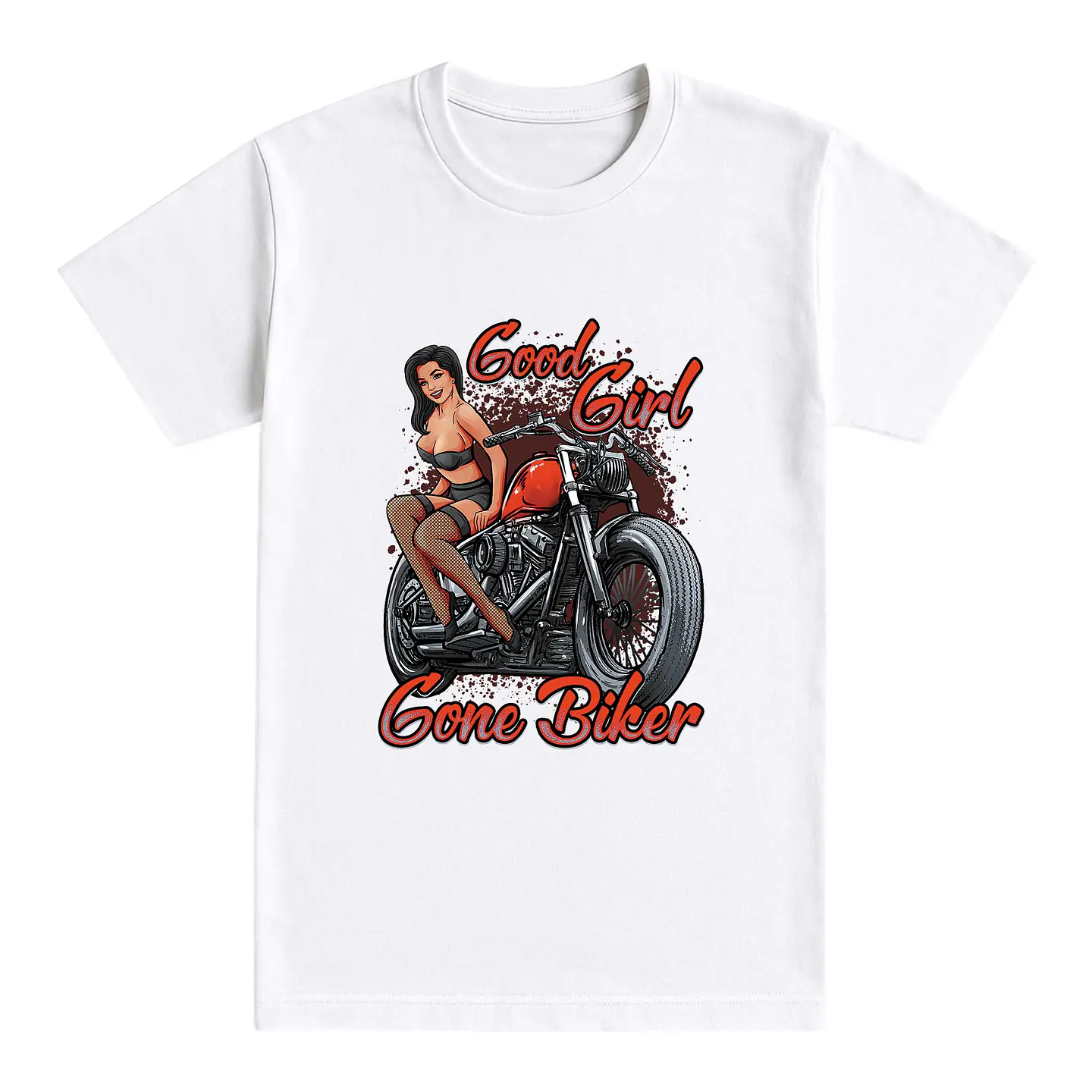 Camiseta motero – Good Girl Gone Biker 1
