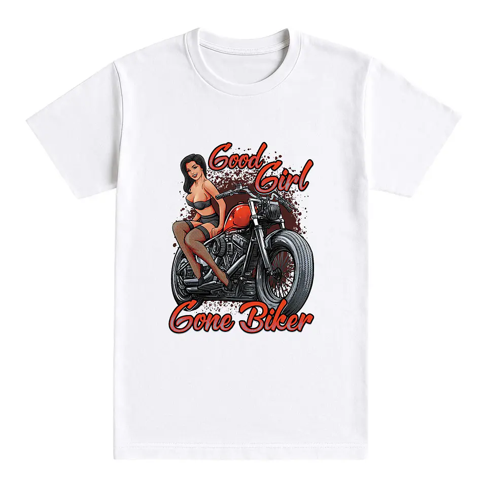 Camiseta motero – Good Girl Gone Biker 1