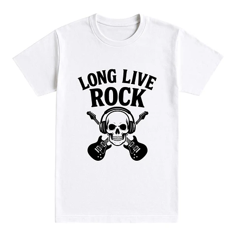 Camiseta rockera – Long Live Rock