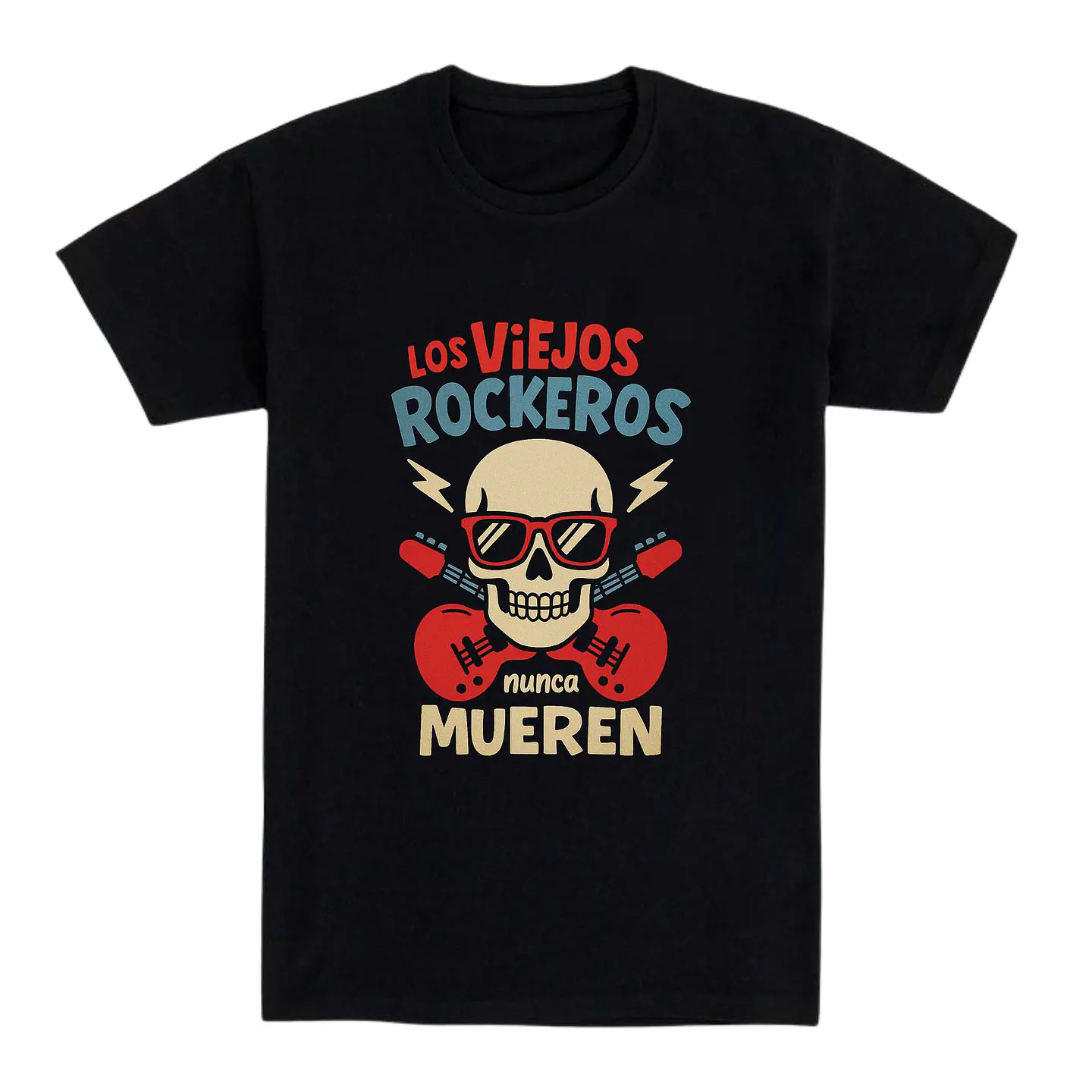 Camiseta rockera – Los viejos rockeros nunca mueren 1