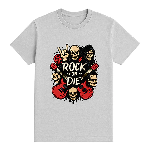 Camiseta rockera – Rock or Die