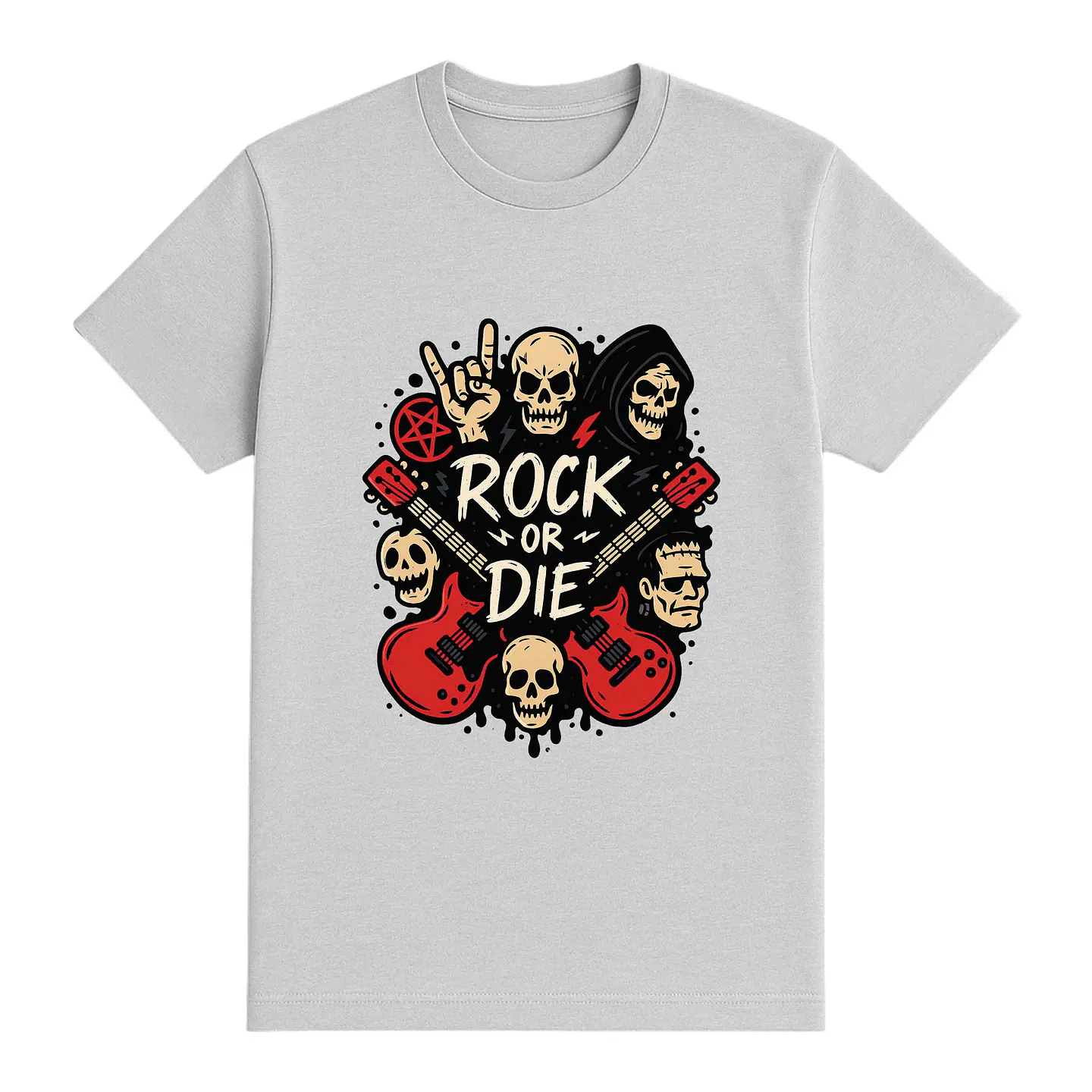 Camiseta rockera – Rock or Die 1
