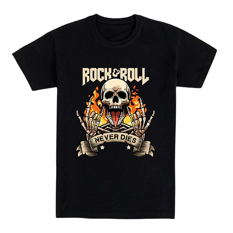 Camiseta rockera – Never Dies