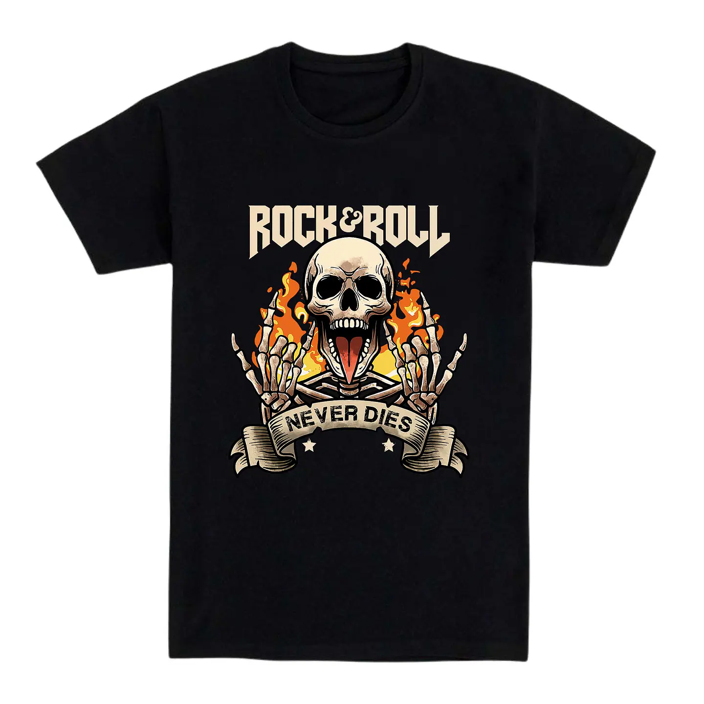 Camiseta rockera – Never Dies 1