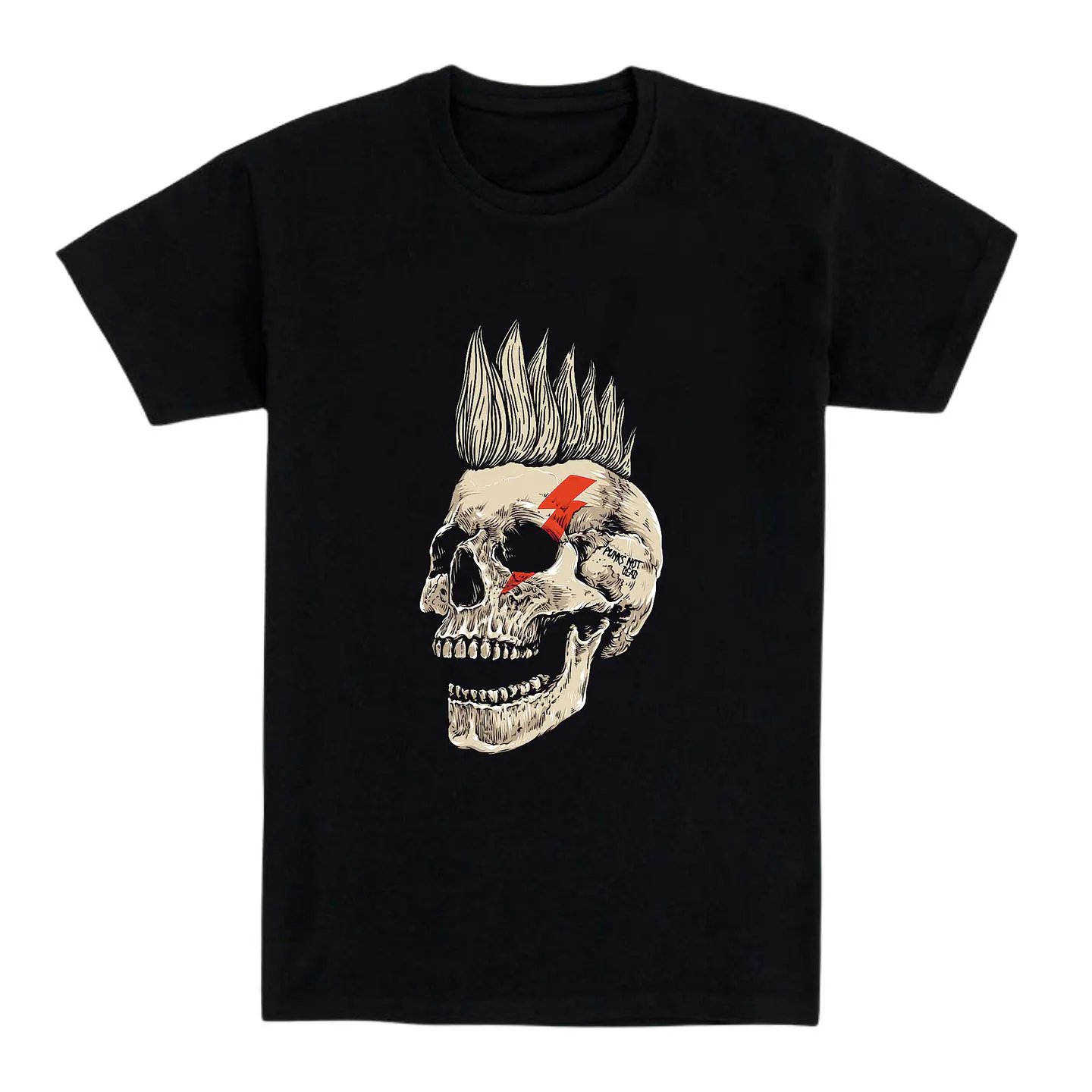 Camiseta punk – Hasta el cráneo grita 1