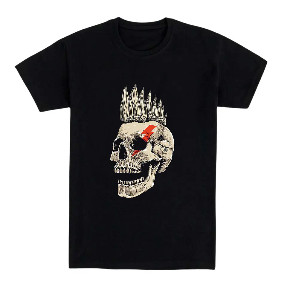 Camiseta punk – Hasta el cráneo grita 1