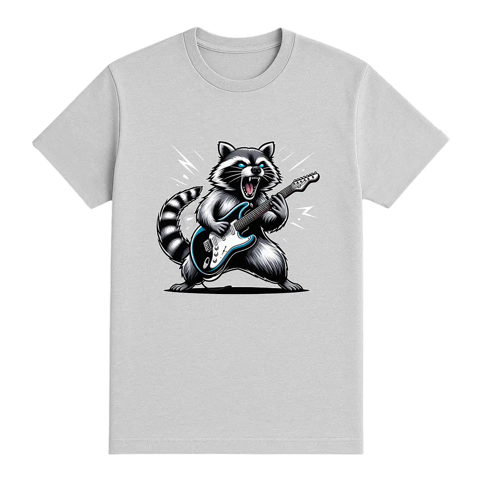 Camiseta punk – Mapache de los que muerden 1