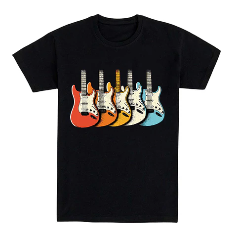 Camiseta rockera – Guitarras en serie