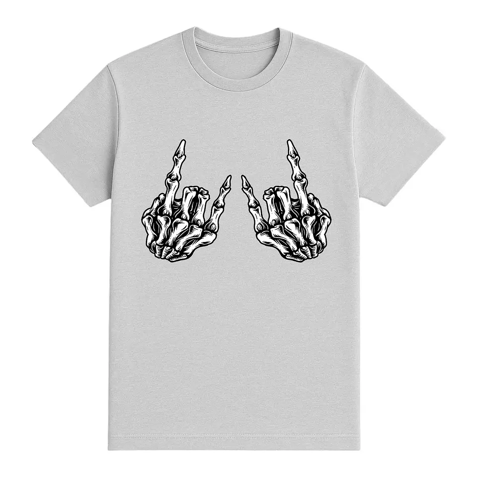 Camiseta punk – Doble dedo, cero disculpas 1