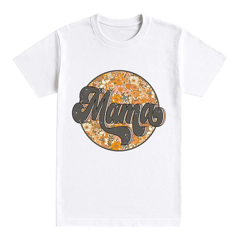 Camiseta mamá – Flor de los 70
