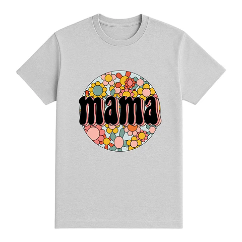 Camiseta mamá – Flower power