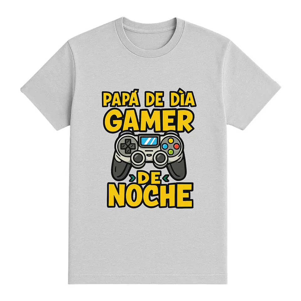 Camiseta papá – Gamer de noche 1