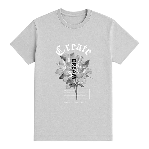 Camiseta flores – Crea y sueña