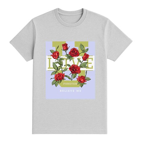 Camiseta flores – Amor eterno