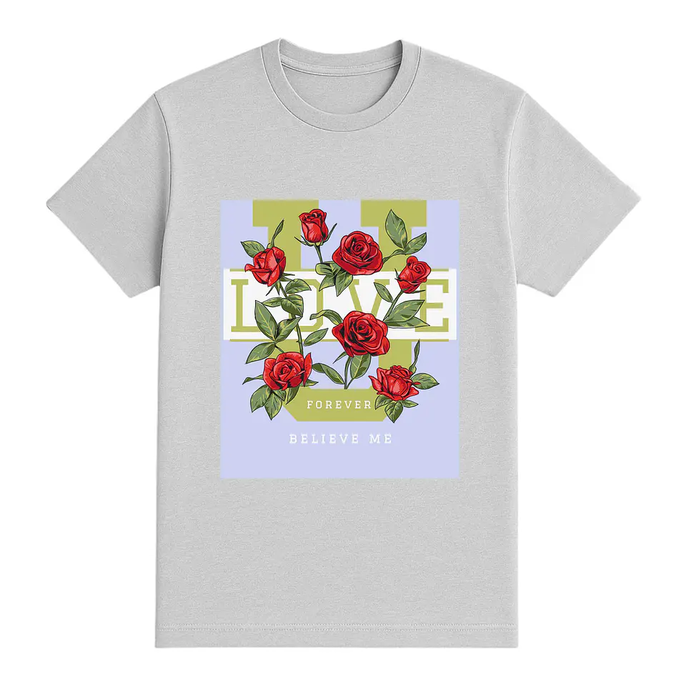 Camiseta flores – Amor eterno 1