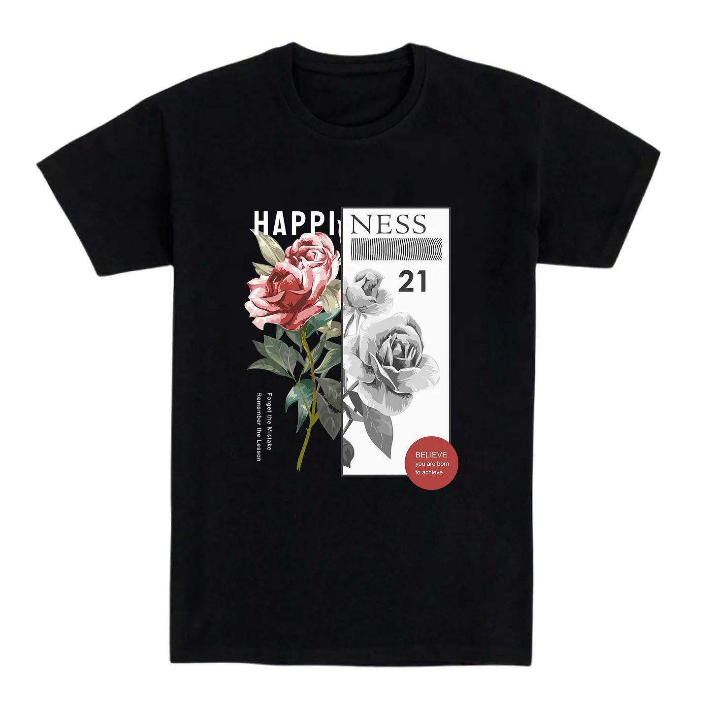 Camiseta flores – Naciste para lograrlo 1