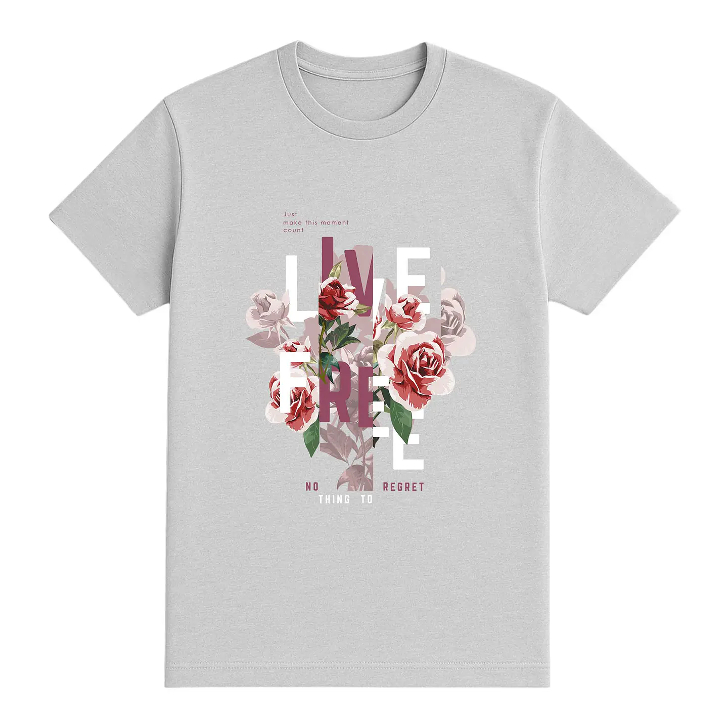 Camiseta flores – Vive libre 1