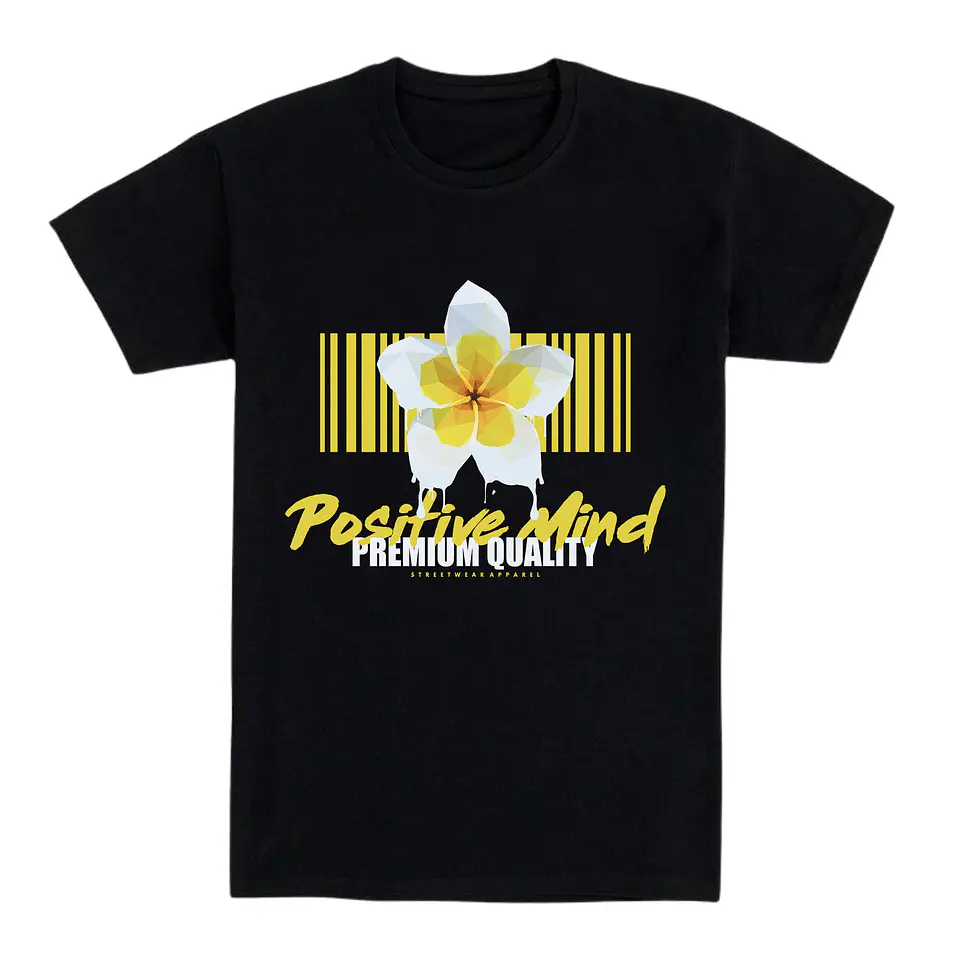 Camiseta flores – Positive Mind 1