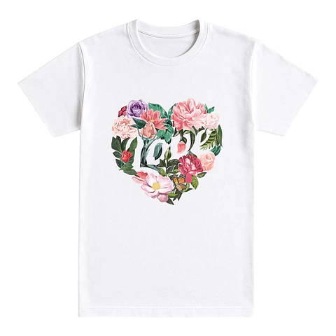Camiseta flores – Love Heart