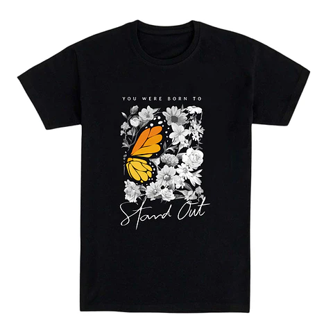 Camiseta flores – Born to Stand Out