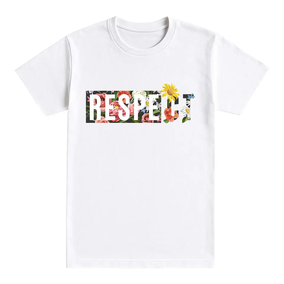 Camiseta bonita – Respect floral 1