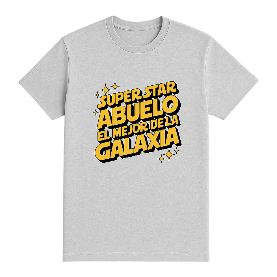 Camiseta Abuelo - Super star abuelo, el mejor de la galaxia 1