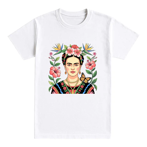 Camiseta Frida Kahlo – Arte, color y rebeldía en tu pecho