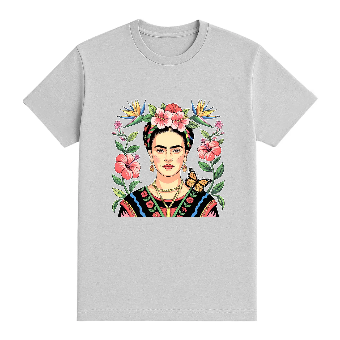 Camiseta Frida Kahlo – Arte, color y rebeldía en tu pecho 2