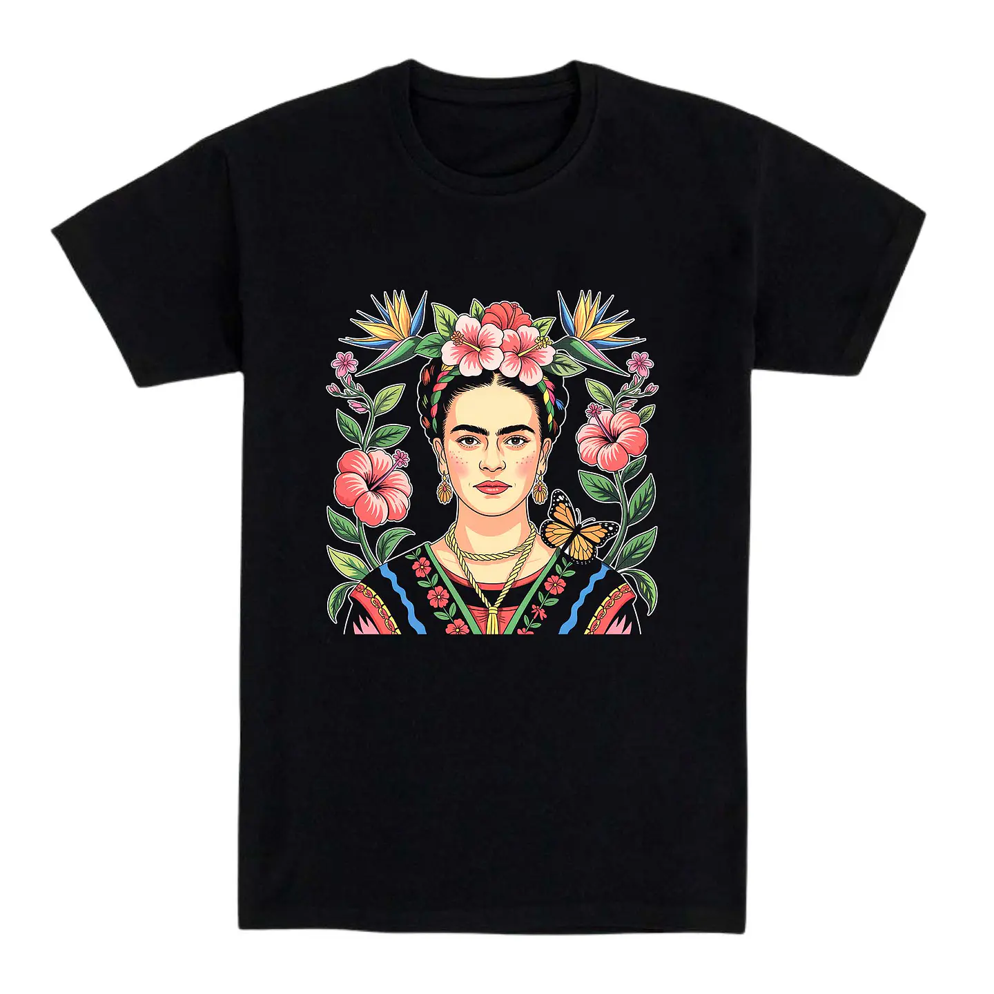 Camiseta Frida Kahlo – Arte, color y rebeldía en tu pecho 3