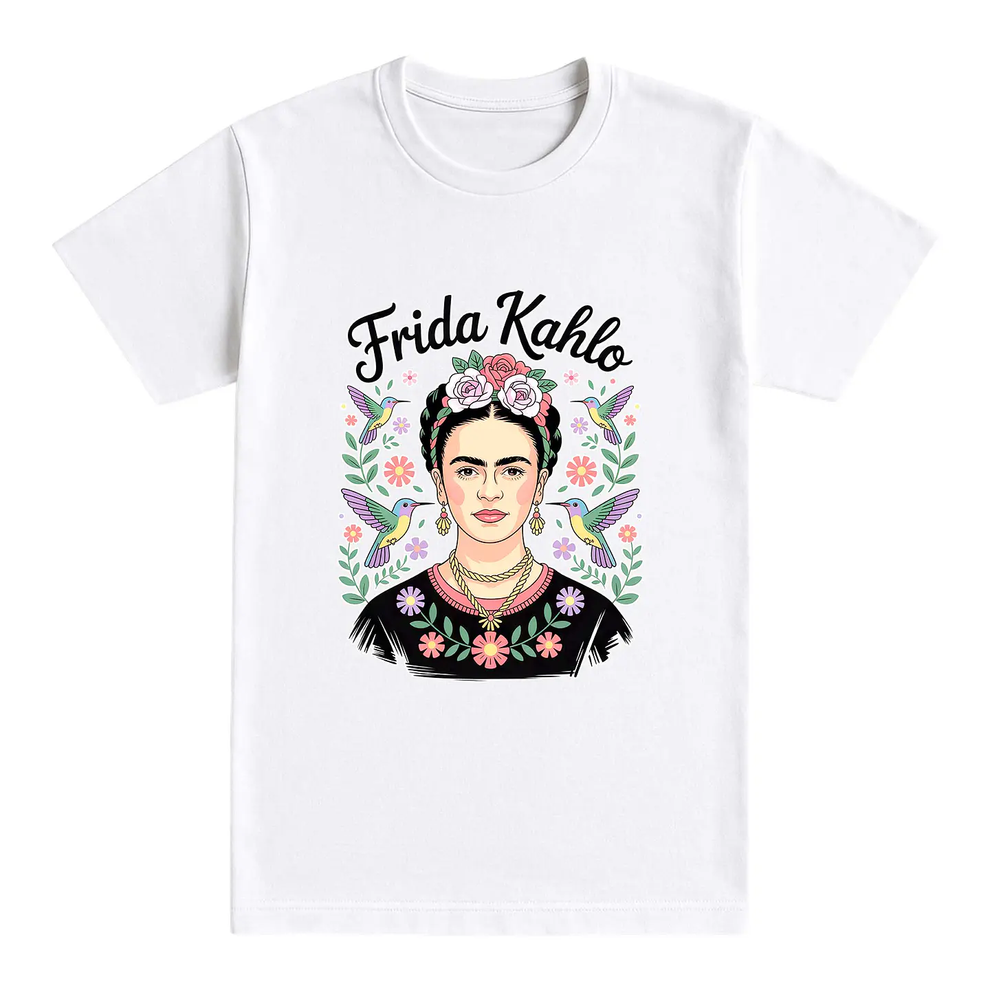 Camiseta Frida Kahlo – Flores, fuerza y libertad 3